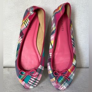 Talbots Madras Plaid Ballet Flats